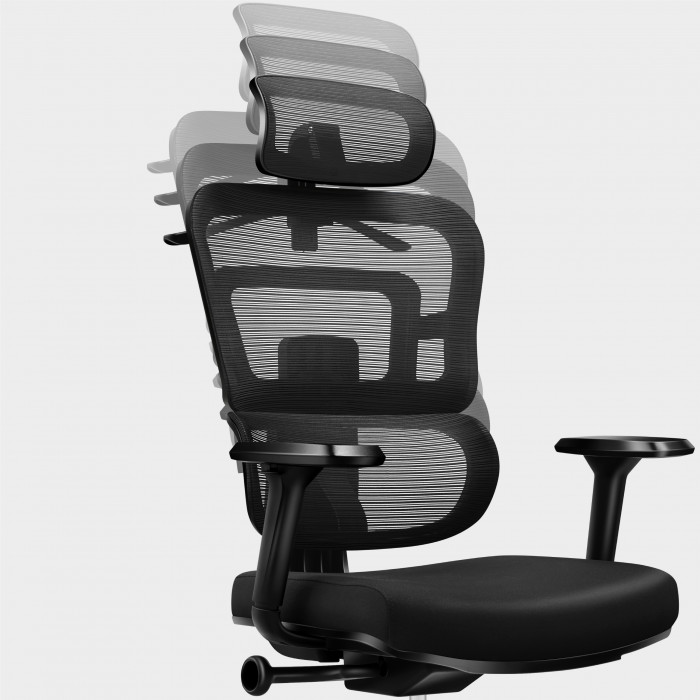 Scaun de gaming cu spătar reglabil Mark Adler Expert 4.9 Black