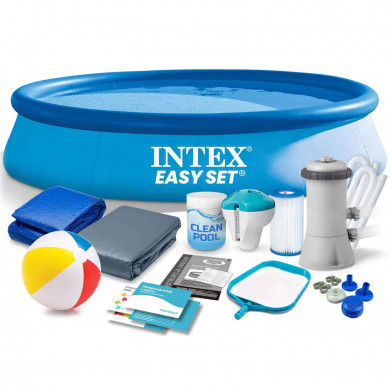 Piscina rotunda gonflabila gradina pentru grădină 366 x 76 cm set 15in1 INTEX 28132