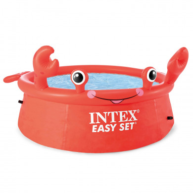 Crab 183 x 51 cm copii rotund piscină gonflabilă deasupra solului grădină INTEX 26100