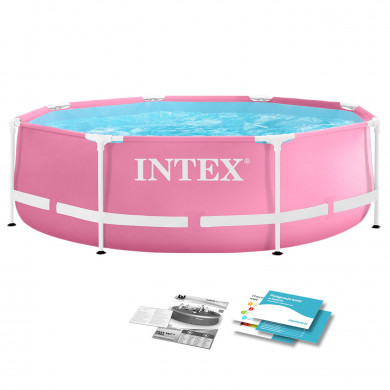 Piscina cadru metalic rotund Metal Frame gradina 244 x 76 cm INTEX 28290