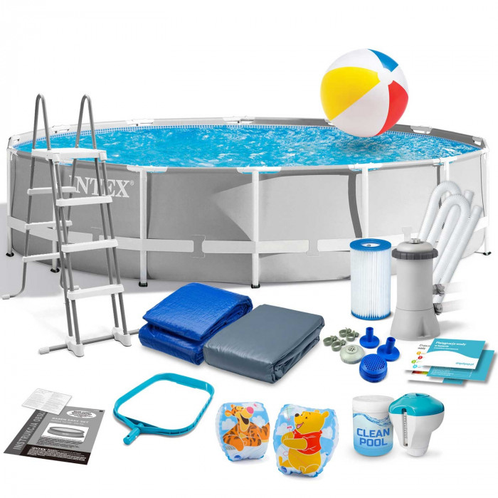 Piscină de grădină cu cadru de metal 457x122 cm set 17in1 INTEX 26726