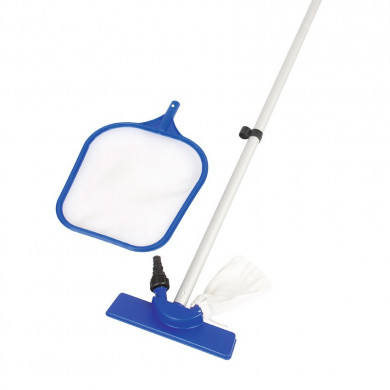 Kit de curățare a piscinei Bestway 167cm stick + aspirator + plasă 58013