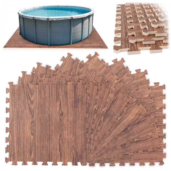 Covoraș din spumă sub piscina puzzle 50 x 50 cm 8 buc