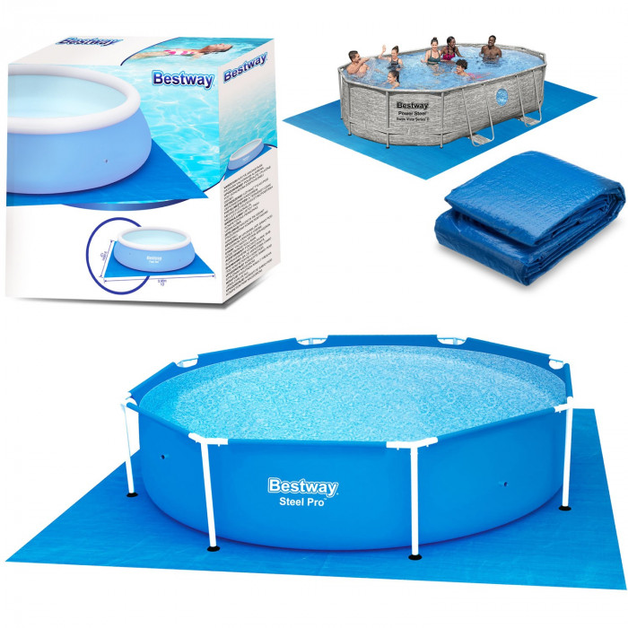 Covor pentru piscină - 396 x 396 cm Bestway 58002.