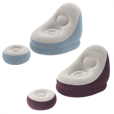 Scaun gonflabil cu suport pentru picioare 122 x 94 x 81 cm Bestway 75053