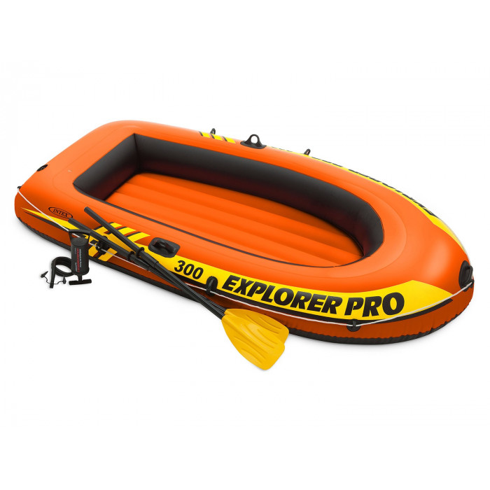 Ponton Explorer PRO 300 Set 244 x 117 x 36 cm padele + pompă INTEX 58358.