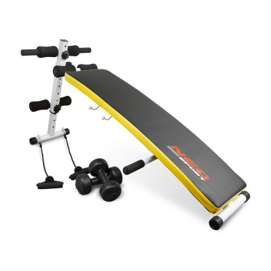 Bancă de exerciții înclinată cu expandatoare și gantere Neo-Sport NS-07