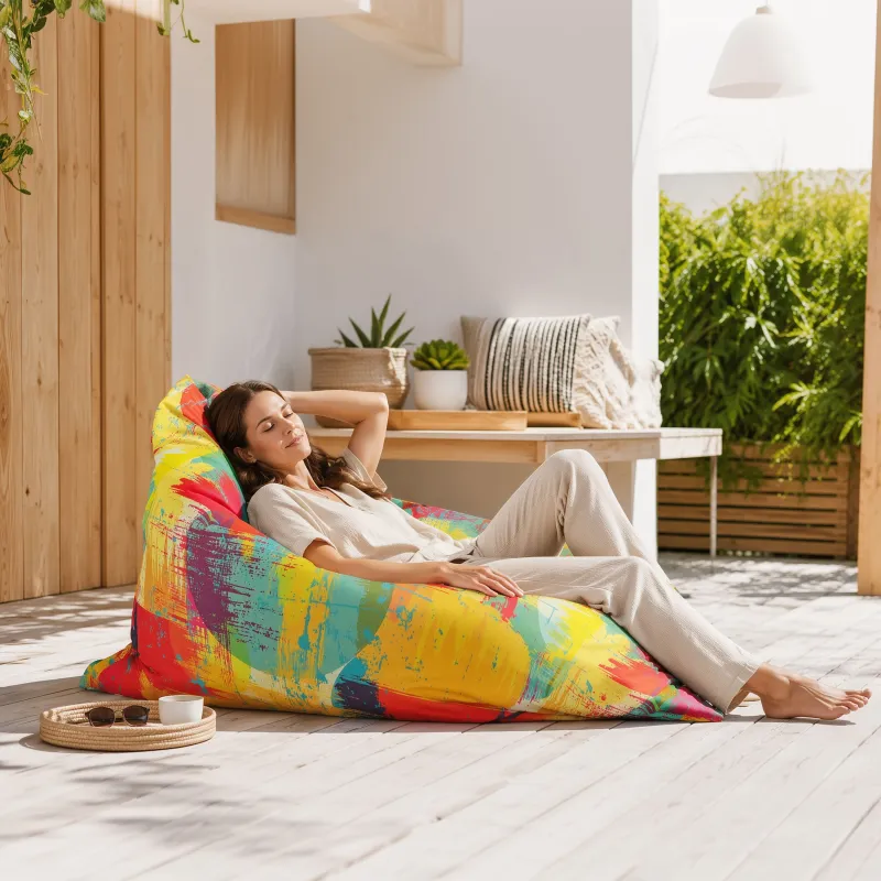 Saltea Puf de Podea XXL Gigant pentru adulți - Outdoor Pro exterior Impermeabil – vedere 66