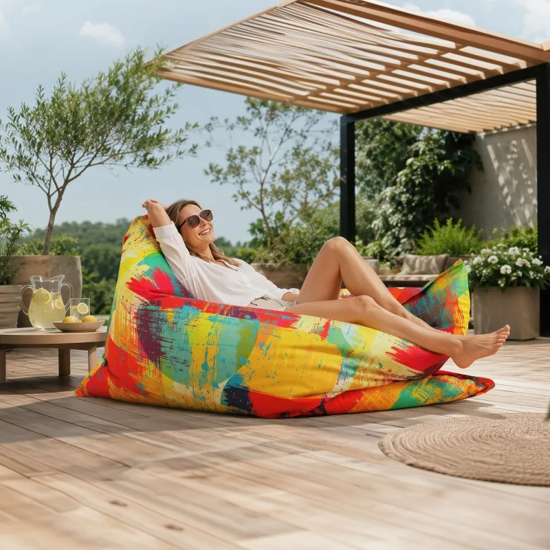 Saltea Puf de Podea XXL Gigant pentru adulți - Outdoor Pro exterior Impermeabil – vedere 64