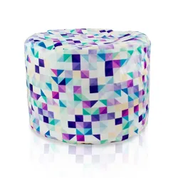 Puf Rotund Cilindru - Material Imprimeu Premium