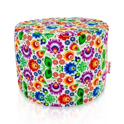 Puf Rotund Cilindru - Material Imprimeu Premium