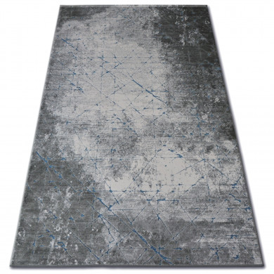 Covor acril Yazz 6076 Beton gri si albastru