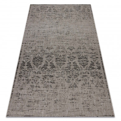 Covor sisal Floorlux 20211 argintiu si negru