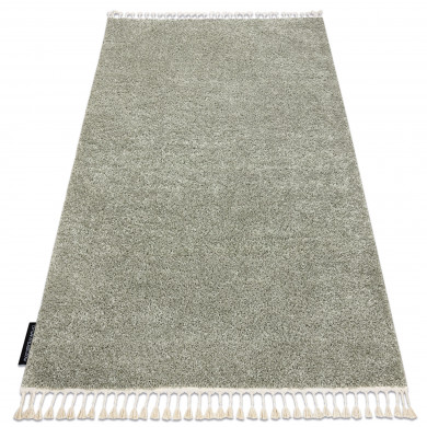 Covor Berber 9000 verde Franjuri shaggy