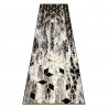Modern GLOSS covor, traversa 409A 82 Cub stilat, glamour, art deco negru / gri / aur
