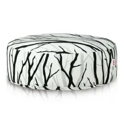 Puf Taburet Suport Picioare Rotund - Material Imprimeu Premium