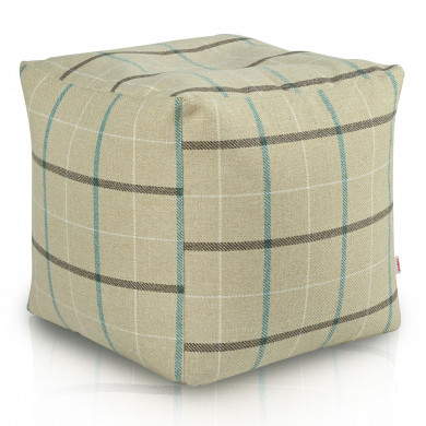 ElegantSquare Tweed Beige Check - Puf cub