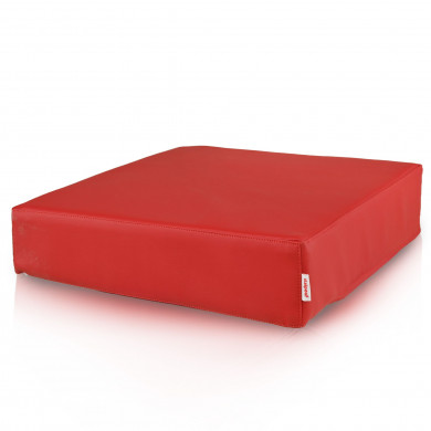 Pernă Cube Active – scaun din piele ecologică, roșu