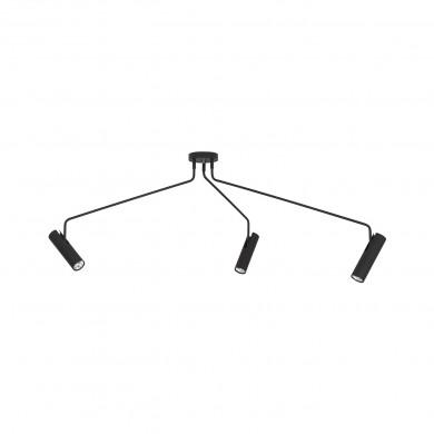 EYE SUPER BLACK III lampă de tavan 3x negru 6504