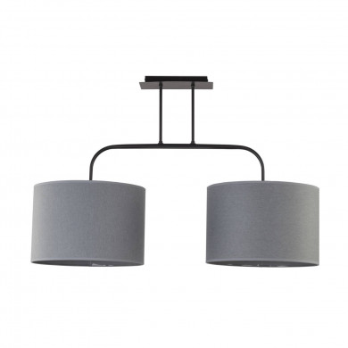 Lampă de tavan cu abajur dublu 25 cm E27 ALICE GRAY | gri 6817