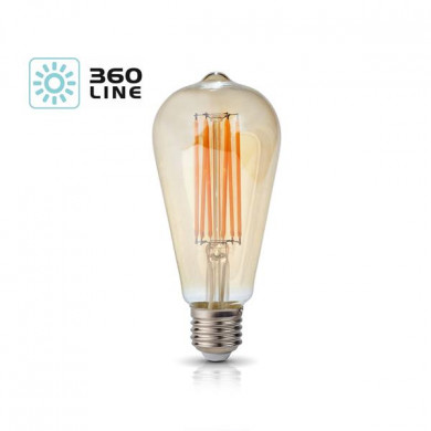 FILAMENT LED E27 7W cald 2700K bec lacrimă ST64