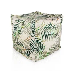 Puf Cub Pătrat - Material Imprimeu Premium