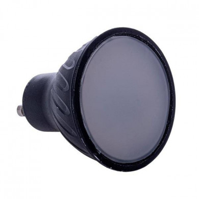 Bec LED negru 7W GU10 culoare caldă 3000K EKZA565