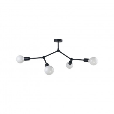TWIG IV lampă de tavan negru loft, lățime 79cm 9140