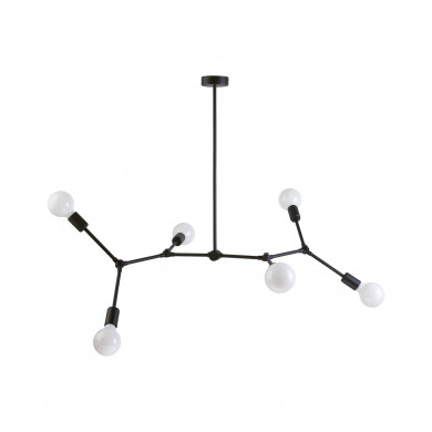 Lampă de tavan loft TWIG VI, negru, lățime 110 cm 9138