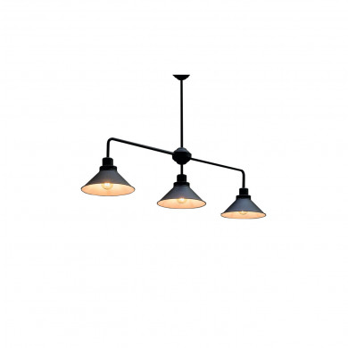 CRAFT retro plafonieră loft, negru/alb, lățime 95 cm 9150