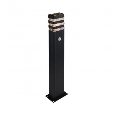 Stâlp exterior RIO SENSOR cu senzor, negru, 65 cm, 9097