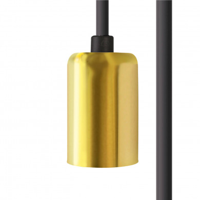 8662 Suspension "CAMELEON CABLE E27 3,5 M BLACK/BRASS" BLACK/BRASS 8662