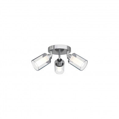 Lampa de tavan semi-plafon VISTA III 3x G9 IP44 diam. 35cm | crom 8050