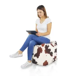 Puf Cub Pătrat - Material Imprimeu Premium – vedere 27