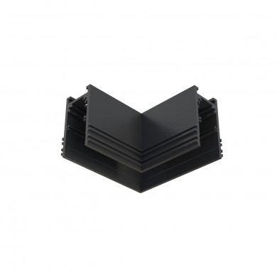 CONECTOR DE COLȚ ORIZONTAL RECESSED TRACK LVM | negru 10158