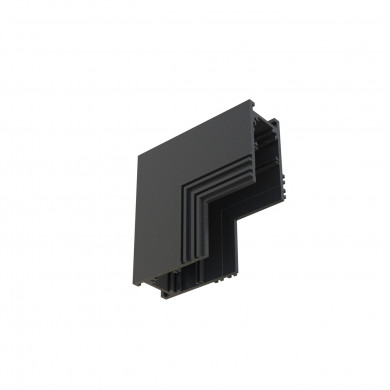 CONECTOR DE COLȚ INTERIOR ÎNCASTAT RECESSED TRACK LVM 48V | negru 10160
