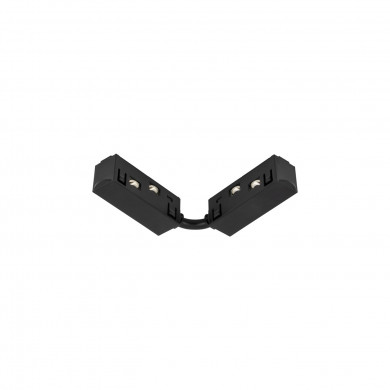 Conector longitudinal conductiv pentru șine magnetice LVM 48V | negru 10167