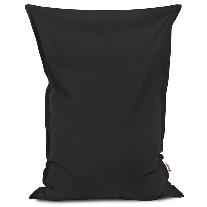Negru perna puf xl pentru copii velvet