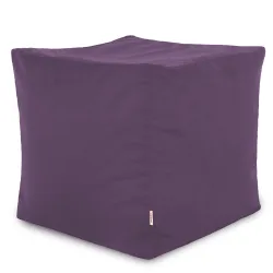 Puf Cub Pătrat - Catifea Soft