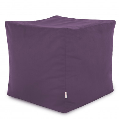 Violet taburet pătrat cubo velvet