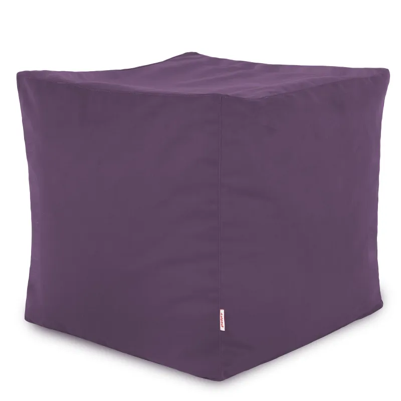 Puf Cub Pătrat - Catifea Soft – vedere 14