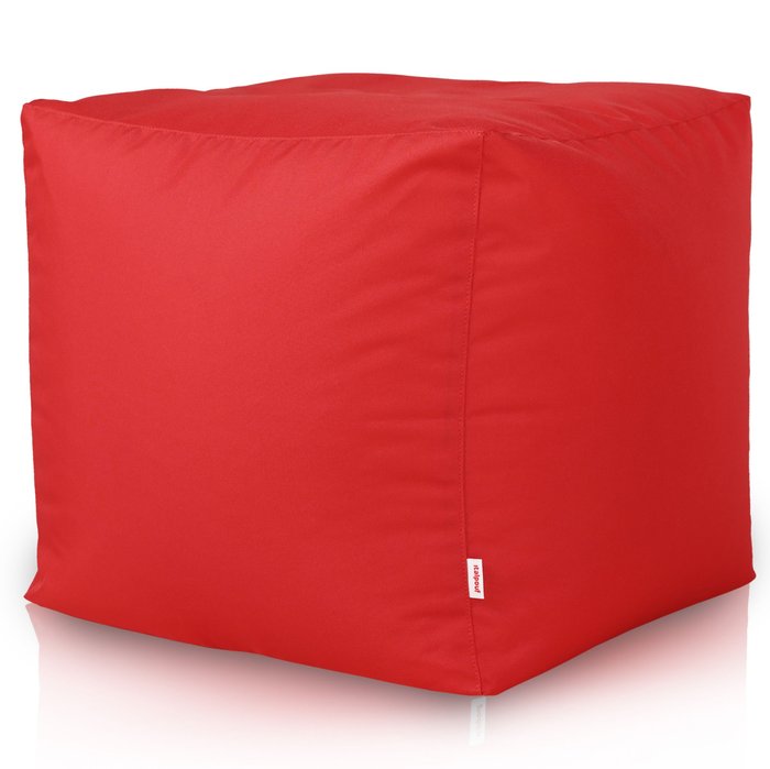 Roșu taburet pătrat cubo exterior