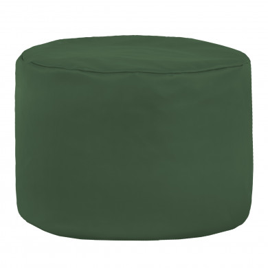 Verde inchis taburet cu role cilindro piele ecologica