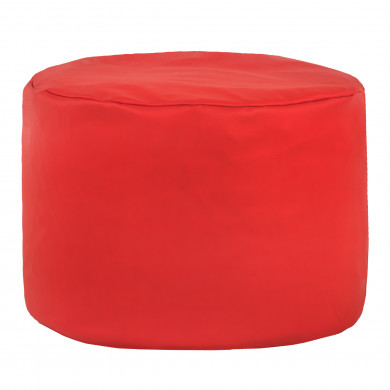 Roșu taburet cu role cilindro piele ecologica