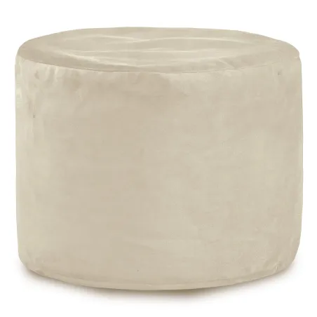 Taburet cilindric din velur moale, perfect pentru un decor modern