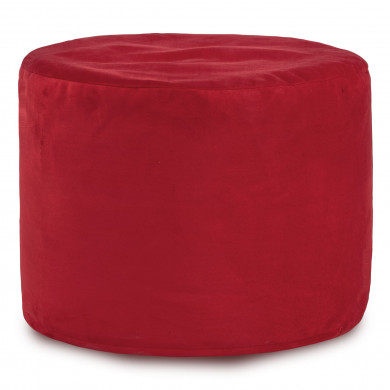 Roșu taburet cu role cilindro velvet