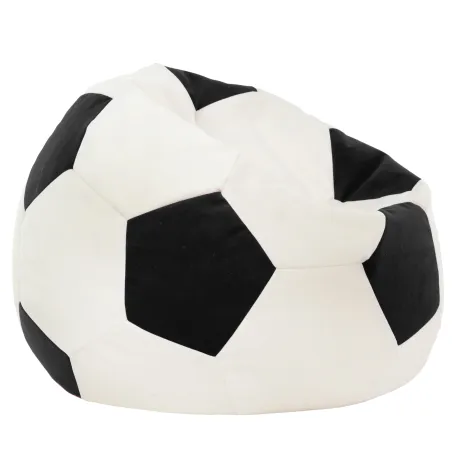 Negru fotoliu puf minge fotbal velvet