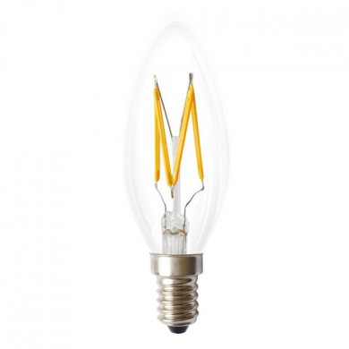 Bec LED FILAMENT E14 3W cald 1800K C35 lumânare