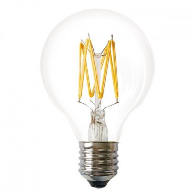 Bec LED FILAMENT E27 5W cald 1800K G80 bilă