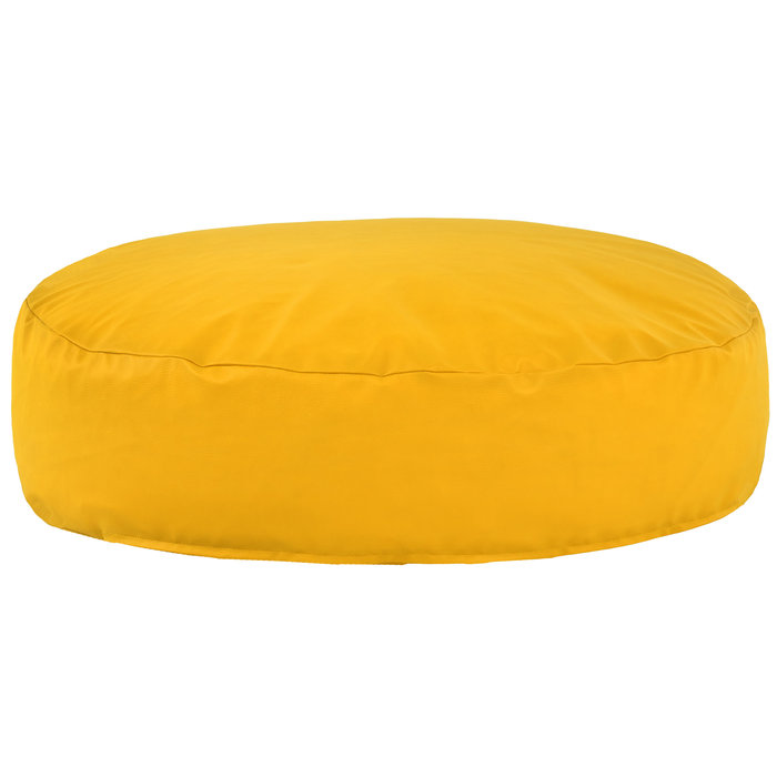 Lumină galbenă perna rotund puf monaco piele ecologica